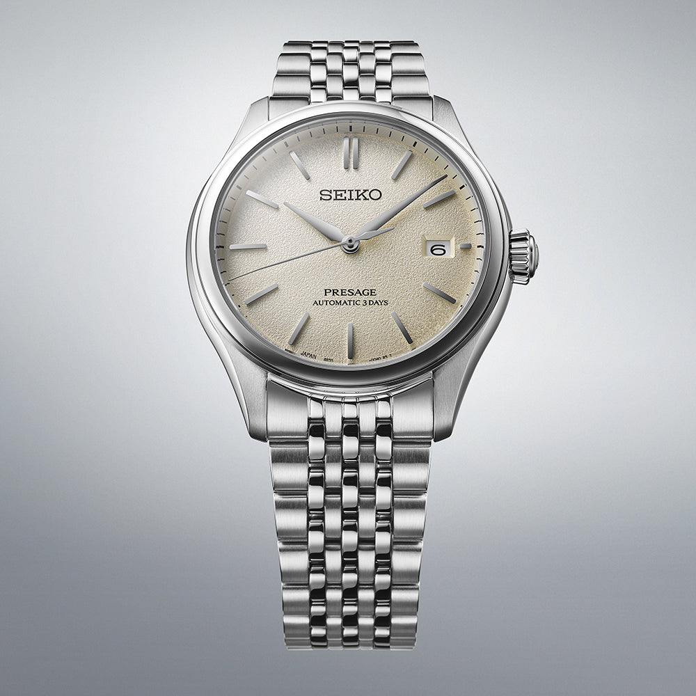 Seiko Presage Classic Series Shiro-Iro White Dial Bracelet Watch SPB463J1