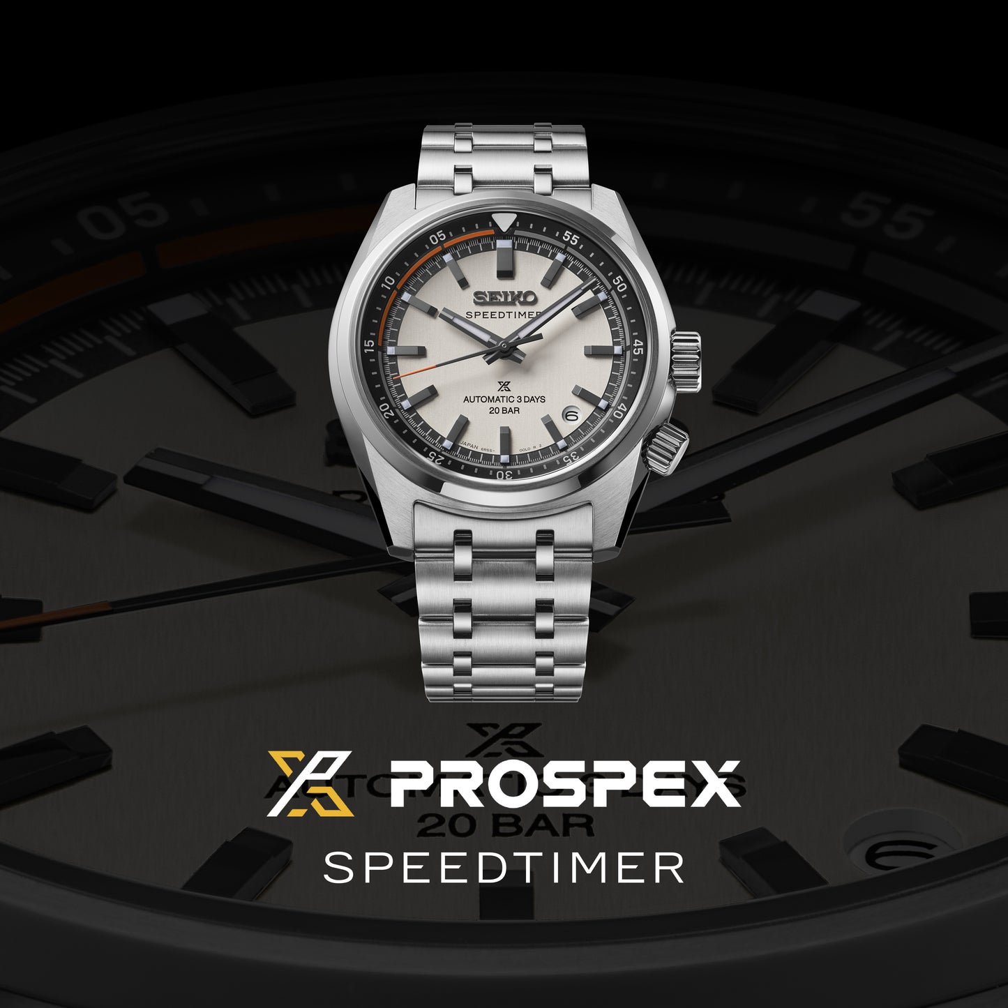 Seiko Prospex Speedtimer 6R ‘Compact Countdown’ in grey-white contrast SPB513J1