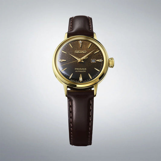 Seiko Presage ‘Jamaican Coffee’ Diamond-set 30mm Cocktail Time Watch SRE020J1