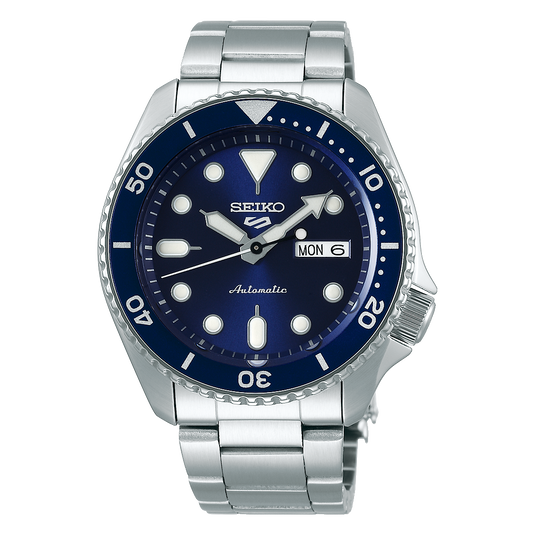 Seiko 5 Sports Automatic Watch With Navy Dial SRPD51K1