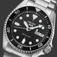 Seiko 5 Sports SKX Midi Black Dial And Bezel Automatic Bracelet Watch SRPK29K1