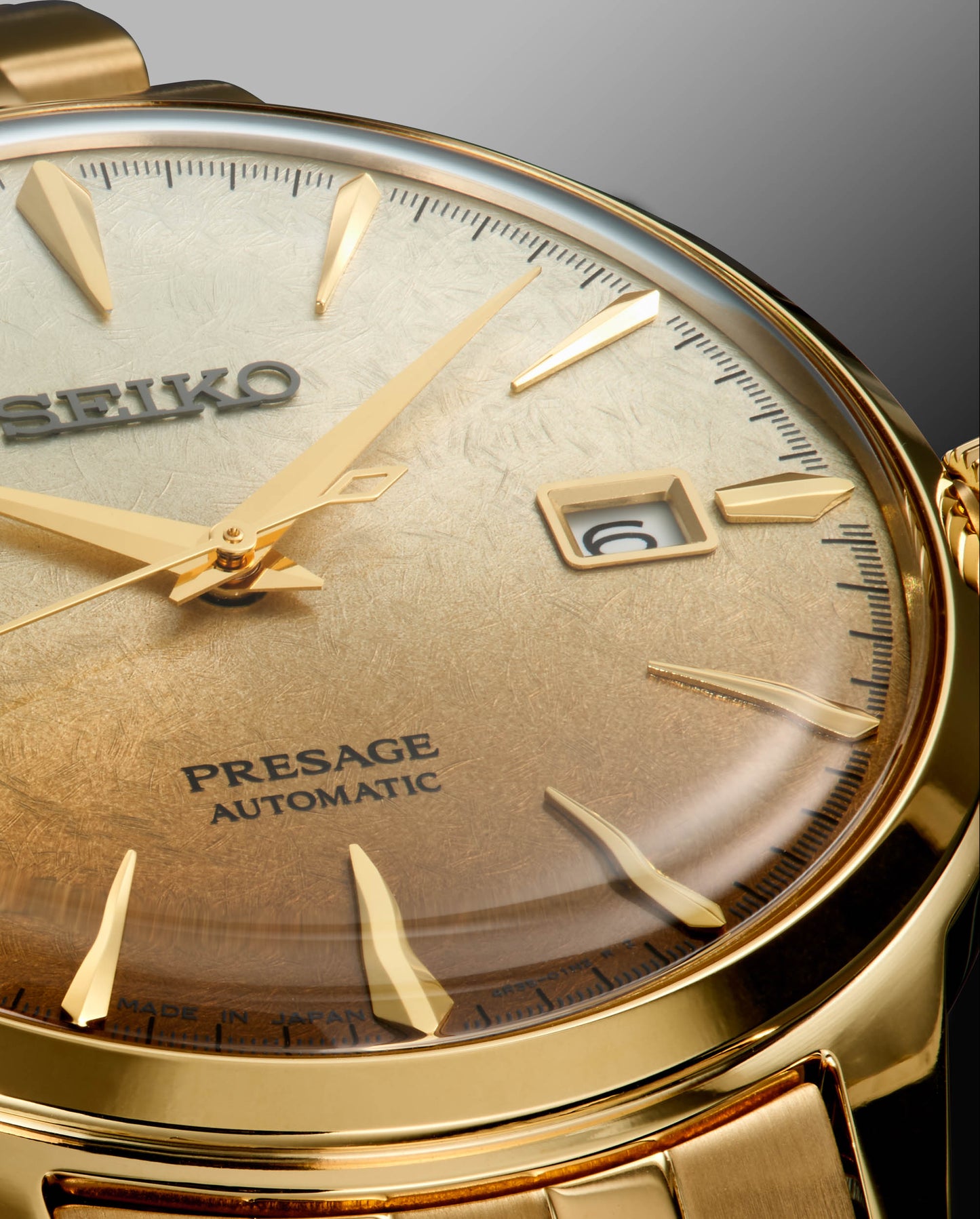 Seiko Beer Julip Shaded Dial Yellow Gold Plated Bracelet Watch