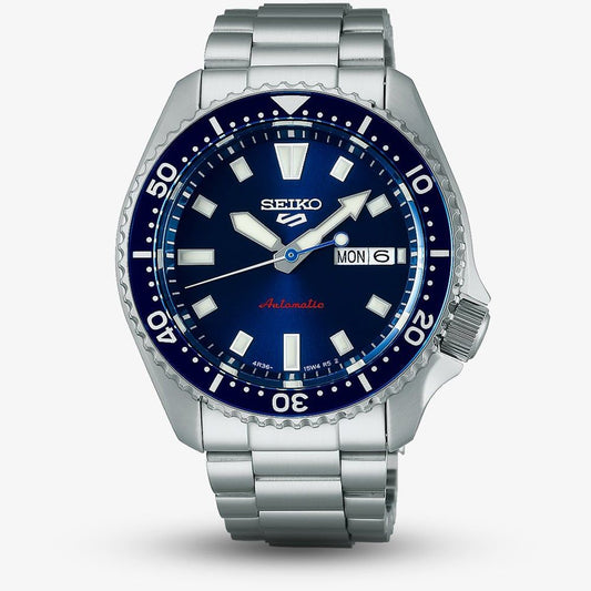 Seiko 5 Sports SKX Redux in Koniro Blue Bracelet Watch SRPL83K1