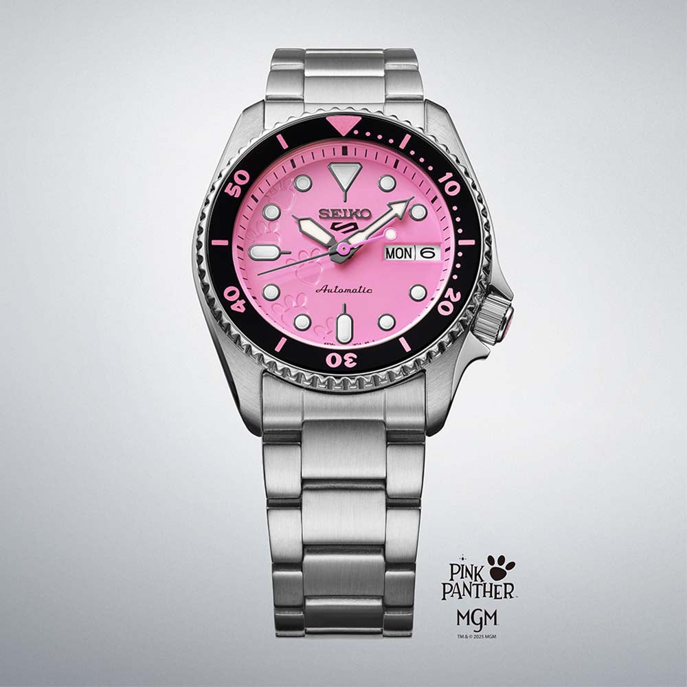 Seiko 5 Sports x Pink Panther Watch SRPM07K1 PRE ORDER