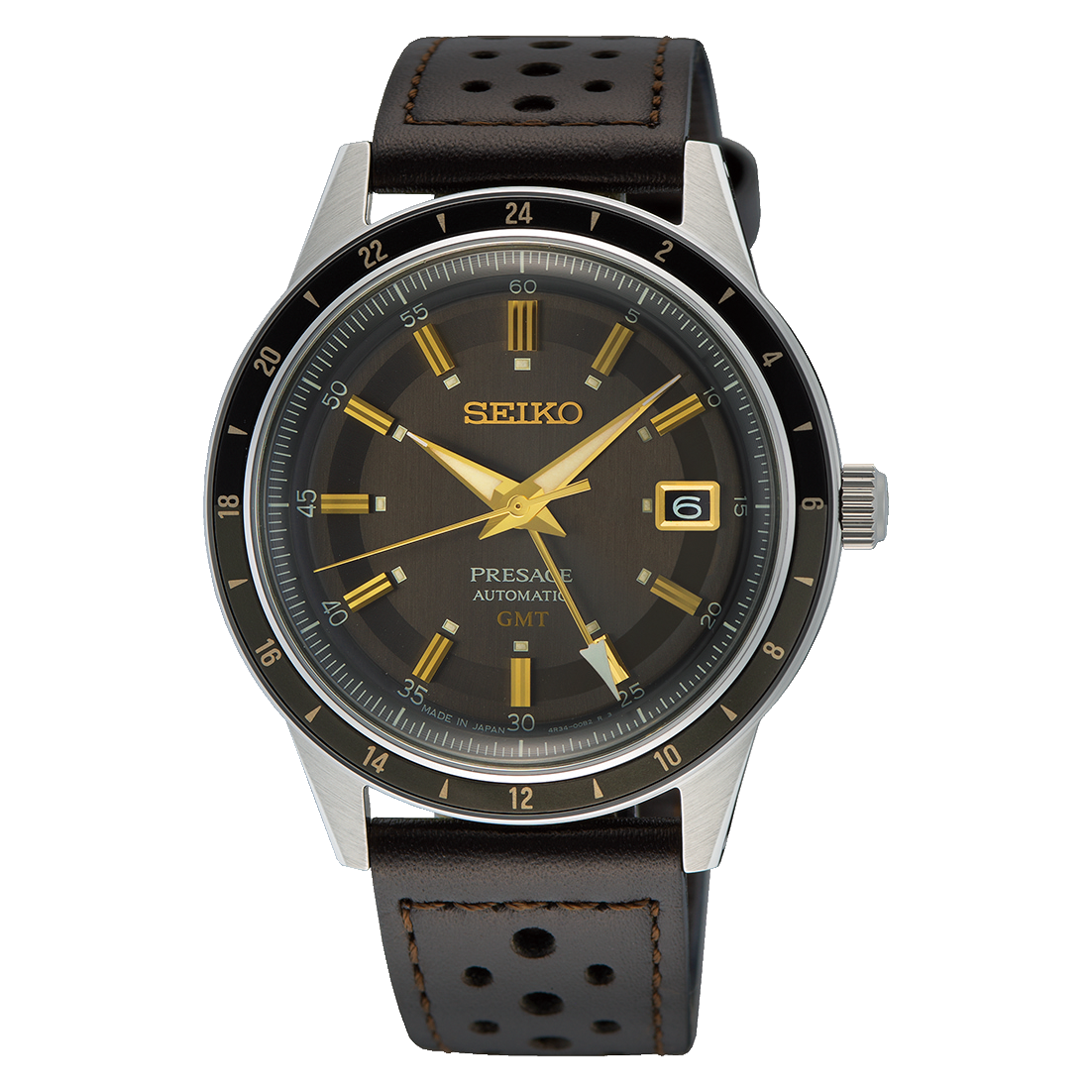 Seiko Presage Fume Style 60s Road Trip GMT Journey Collection SSK013J1