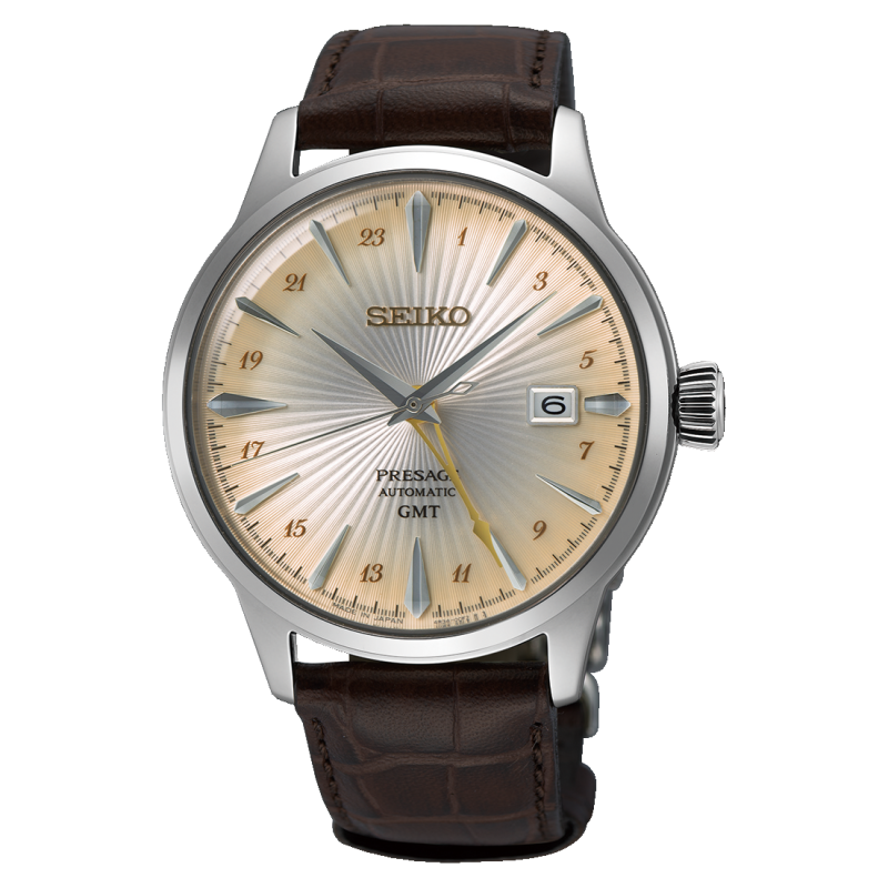 Seiko Presage ‘Acacia’ Cocktail Time GMT Watch SSK041J1