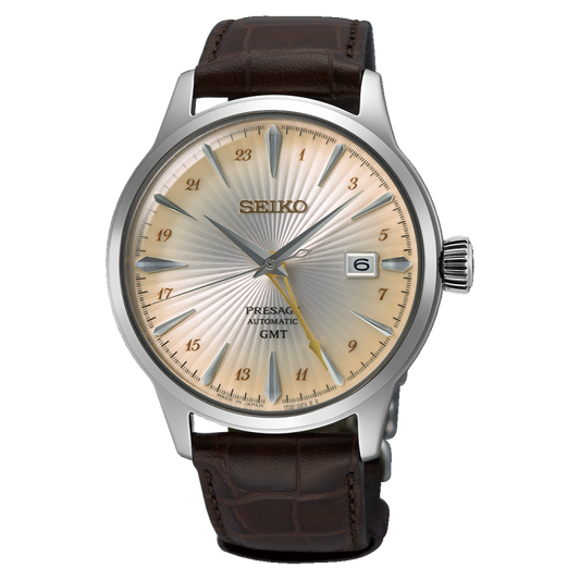 Seiko Presage ‘Acacia’ Cocktail Time GMT Watch SSK041J1