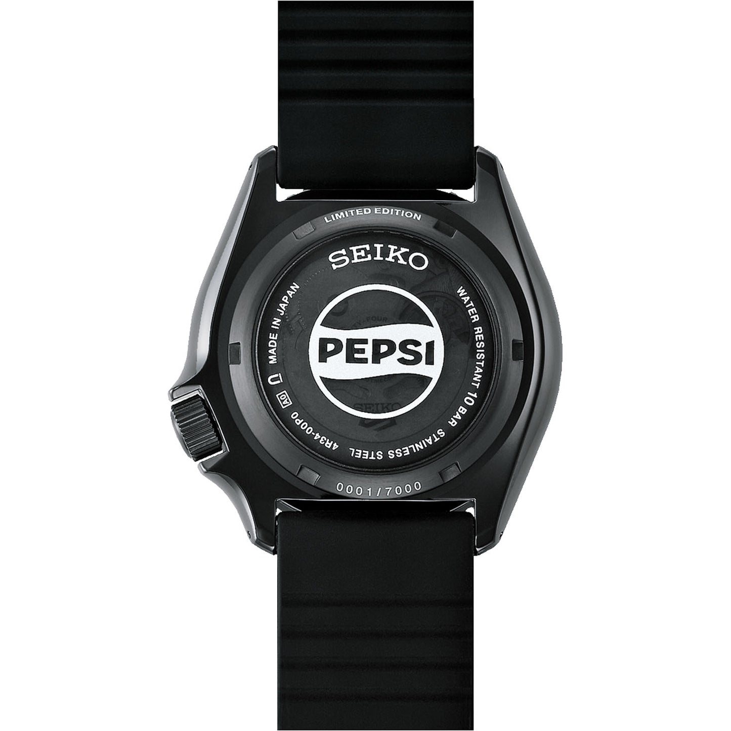 Seiko 5 Sports x PEPSI Limited Edition collaboration in All-Black SSK047K1