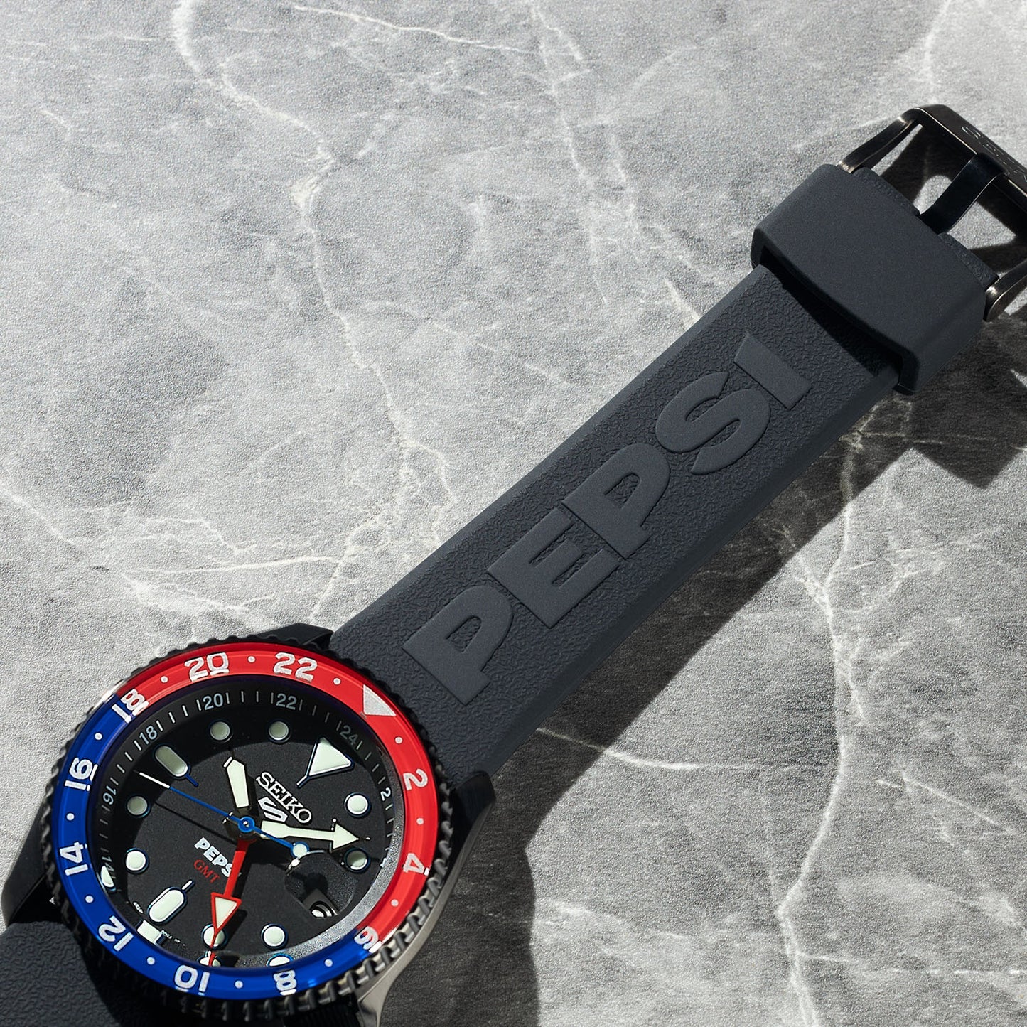 Seiko 5 Sports x PEPSI Limited Edition collaboration in All-Black SSK047K1