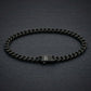Steel & Barnett Link Chain Bracelet In Black Stainless Steel Medium