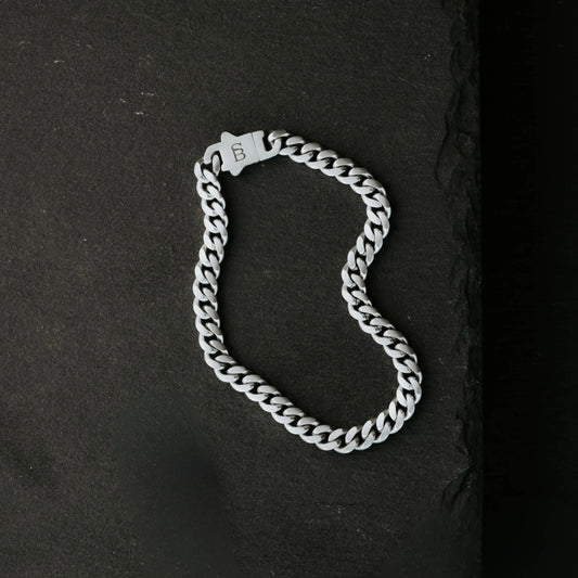 Steel & Barnett Link Chain Bracelet In Stainless Steel Medium