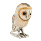 Sterling Silver Enamel Barn Owl Small