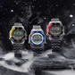 Seiko Blue and Silvertone Rotocall Digital Quartz Watch SMGG21P1