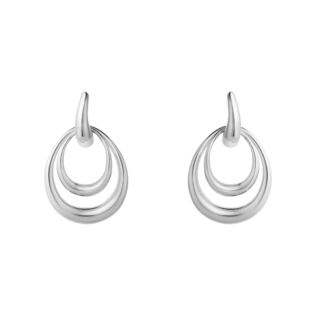 Georg Jensen Offspring Double Element Medium Drop Earrings