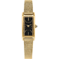 Citizen Gold Tone Fio Stainless Steel Black Dial Mesh Bracelet Watch EG7128-59E