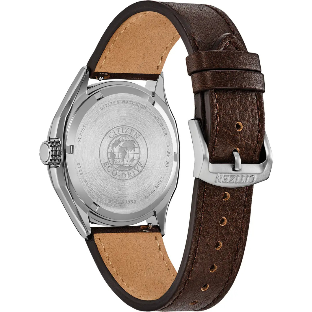 Citizen Terra Force Eco-Drive Brown Strap Watch AW1890-19B