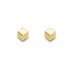 9ct Yellow Gold 3mm Cube Stud Earrings