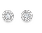 9ct White Gold 6mm Cubic Zirconia Stud Earrings