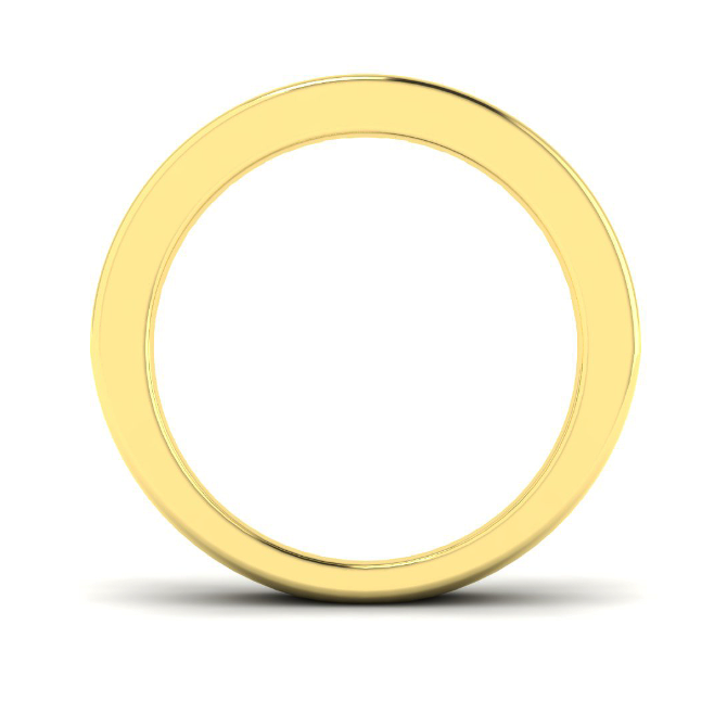 18ct Yellow Gold Emerald and Diamond Channel Set Half Eternity Ring