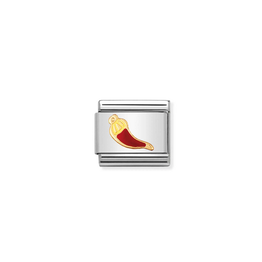 Nomination Composable Classic Gold Red Lucky Horn Charm 030205/24