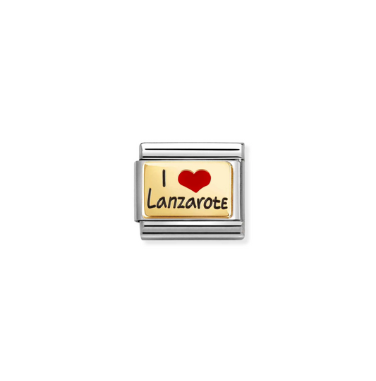 Nomination Composable Classic I Love Lanzarote Gold Charm 030231/61
