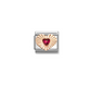 Nomination Composable Classic Rose Gold Etched Red Cubic Zirconia Heart 430610/005