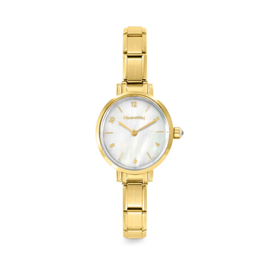 Nomination Time Yellow PVD Oval Watch 076041/008