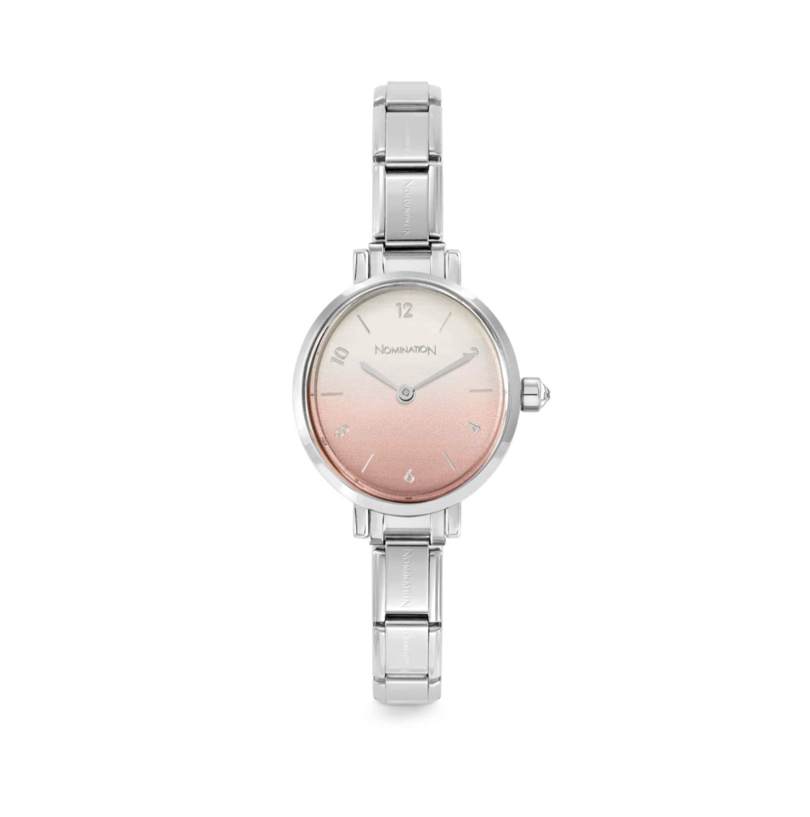 Nomination Time Oval Sunray Fade Pastel Pink Watch 076038/036