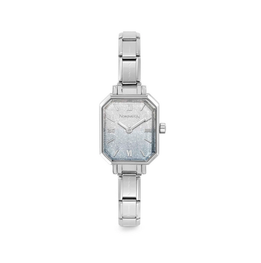 Nomination Time Paris Fade Glitter Light Blue-Silver Dial Watch 076037/035