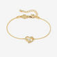 Nomination Dreams Beats Heart Bracelet in Gold PVD with Cubic Zirconia 242601/006