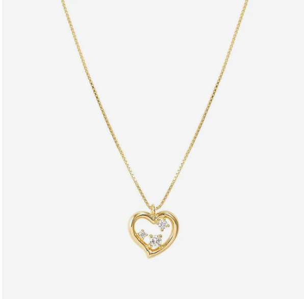 Nomination Dreams Beats Heart Necklace in Gold with Cubic Zirconia 242602/006