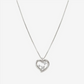 Nomination Dreams Beats Heart Necklace in Sterling Silver with Cubic Zirconia 242602/004