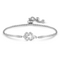 Nomination Milleluci Stainless Steel Four Leaf Clover and Cubic Zirconia Bracelet 028019/006