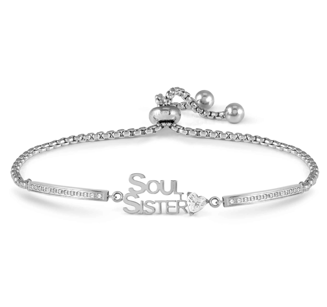 Nomination Milleluci Stainless Steel Soul Sisters and Cubic Zirconia Bracelet 028025/007