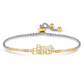 Nomination Milleluci Yellow Gold Plated Best Friends and Cubic Zirconia Bracelet 028027/006