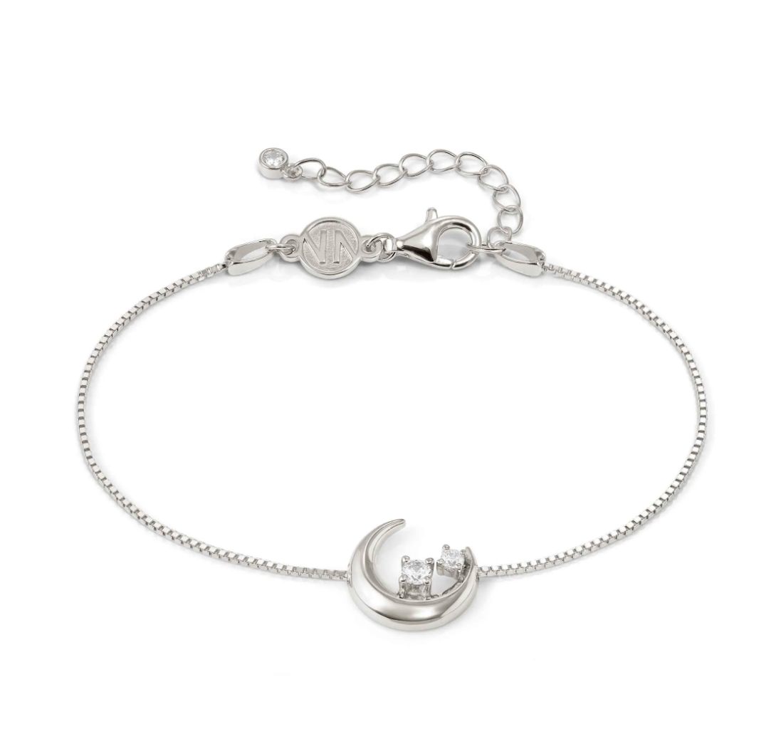 Nomination Dream Beats Sterling Silver Cubic Zirconia Luna Moon Bracelet 242601/022