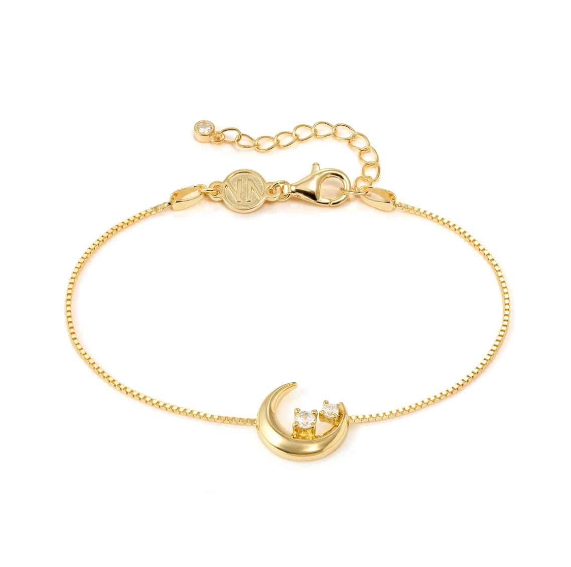 Nomination Dream Beats Yellow Gold Plated Luna Moon Bracelet 242601/024