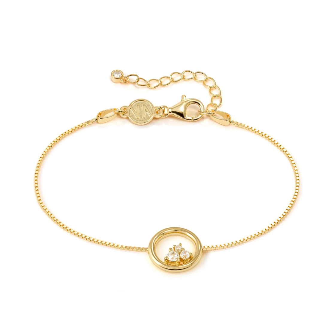 Nomination Dream Beats Yellow Gold Plated Circle Bracelet 242601/044