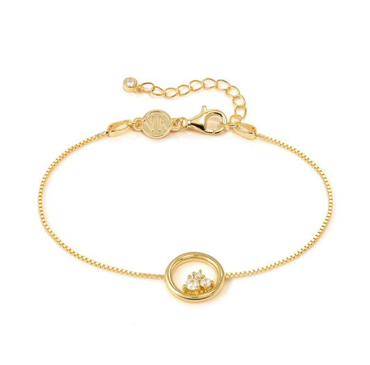 Nomination Dream Beats Yellow Gold Plated Circle Bracelet 242601/044