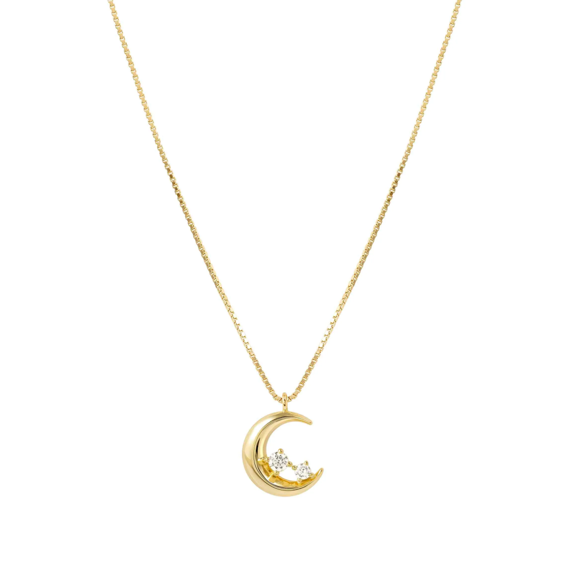 Nomination Dream Beats Yellow Gold Plated Luna Moon Necklace 242602/024