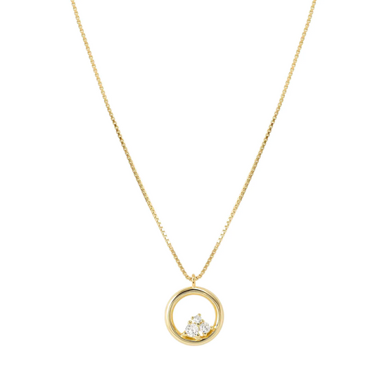 Nomination Dream Beats Yellow Gold Plated Circle Necklace 242602/044