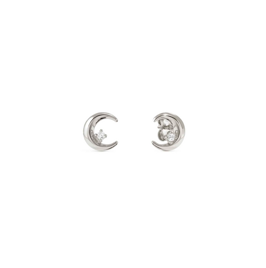 Nomination Dream Beats Sterling Silver Luna Moon Earrings 242603/022