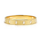 Nomination Pretty Bangles Yellow Gold Plated Wide Oval Bangle Size Medium 029538/020
