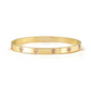 Nomination Yellow Gold Plated Pretty Bangles Pink Heart Bangle Size Medium 029528/021