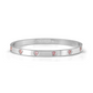 Nomination Pretty Bangles Pink Cubic Zirconia Heart Bangle Medium 029529/002