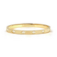 Nomination Pretty Bangles Stainless Steel Cubic Zirconia Ovals Bangle Large 029527/020