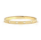 Nomination Pretty Bangles Yellow Gold Plated Oval Cubic Zirconia Bangle Small 029525/020