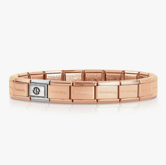 Nomination Composable Rose Plated Steel Classic Bracelet 530301SI/011