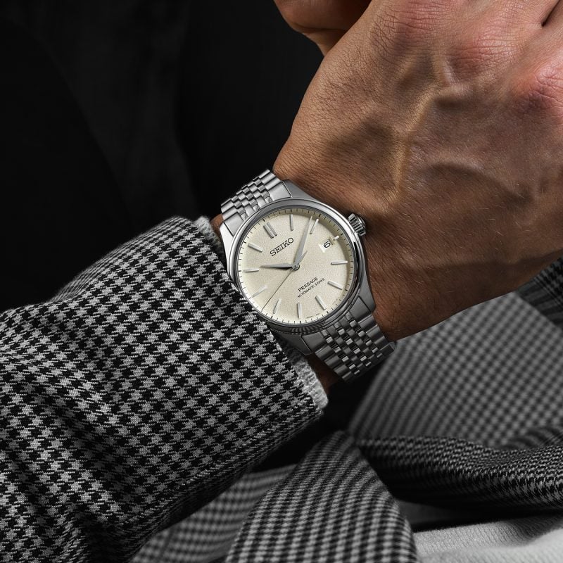 Seiko Presage Classic Series Shiro-Iro White Dial Bracelet Watch SPB463J1