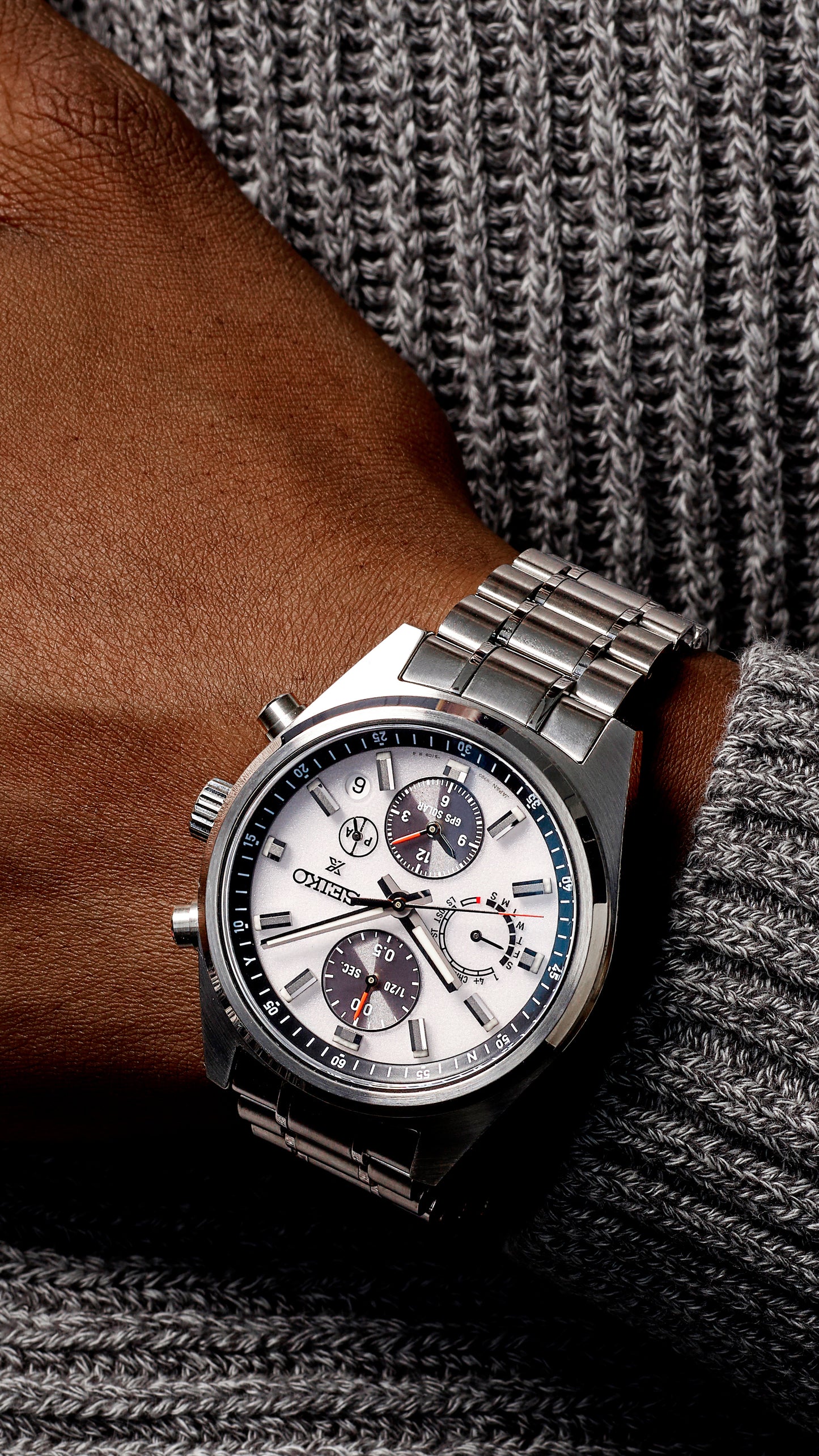 Seiko Prospex GPS Solar Chronograph Speedtimer Watch SSH165J1